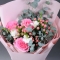 Bouquet of 3 pink roses Mandala - Photo 2