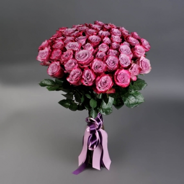 Bouquet of 51 roses Deep Purple