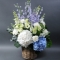 Basket with hydrangeas Blooming Garden - Photo 2